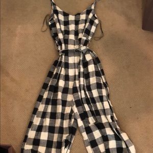 Cropped straight leg jumpsuit from Anthropologie